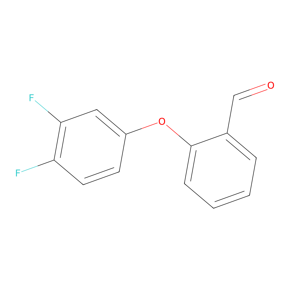 2-(3,4-Difluorophenoxy)benzaldehyde molecular structure, CAS 289717-89-1