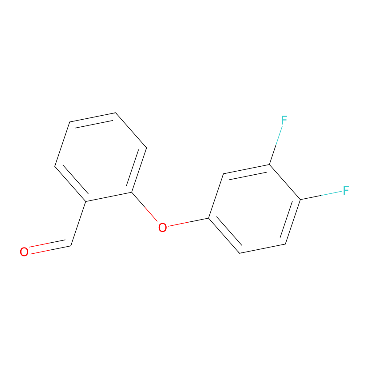 2-(3,4-Difluorophenoxy)benzaldehyde molecular structure, CAS 289717-89-1