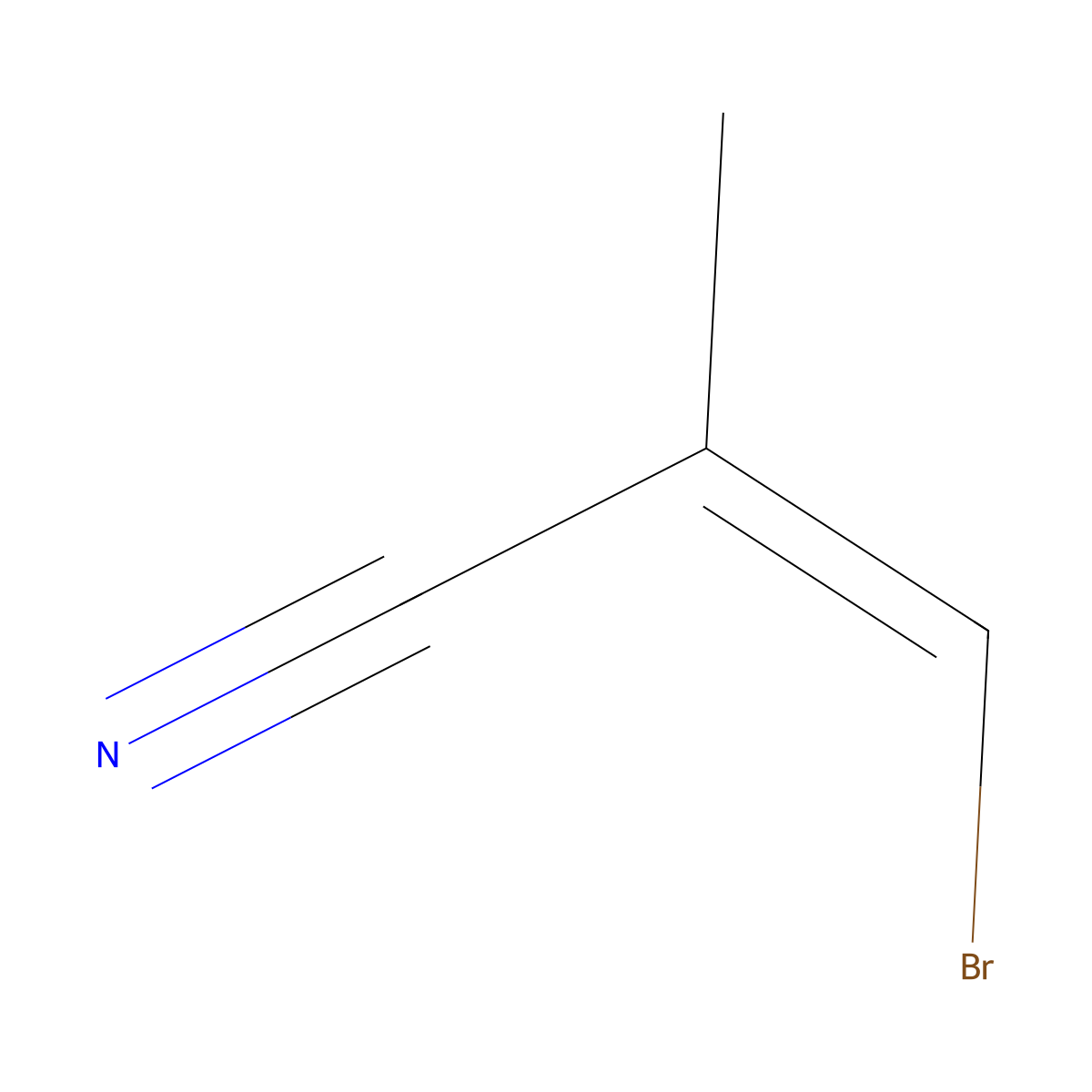 3-Bromo-2-methylacrylonitrile molecular structure, CAS 28976-77-4