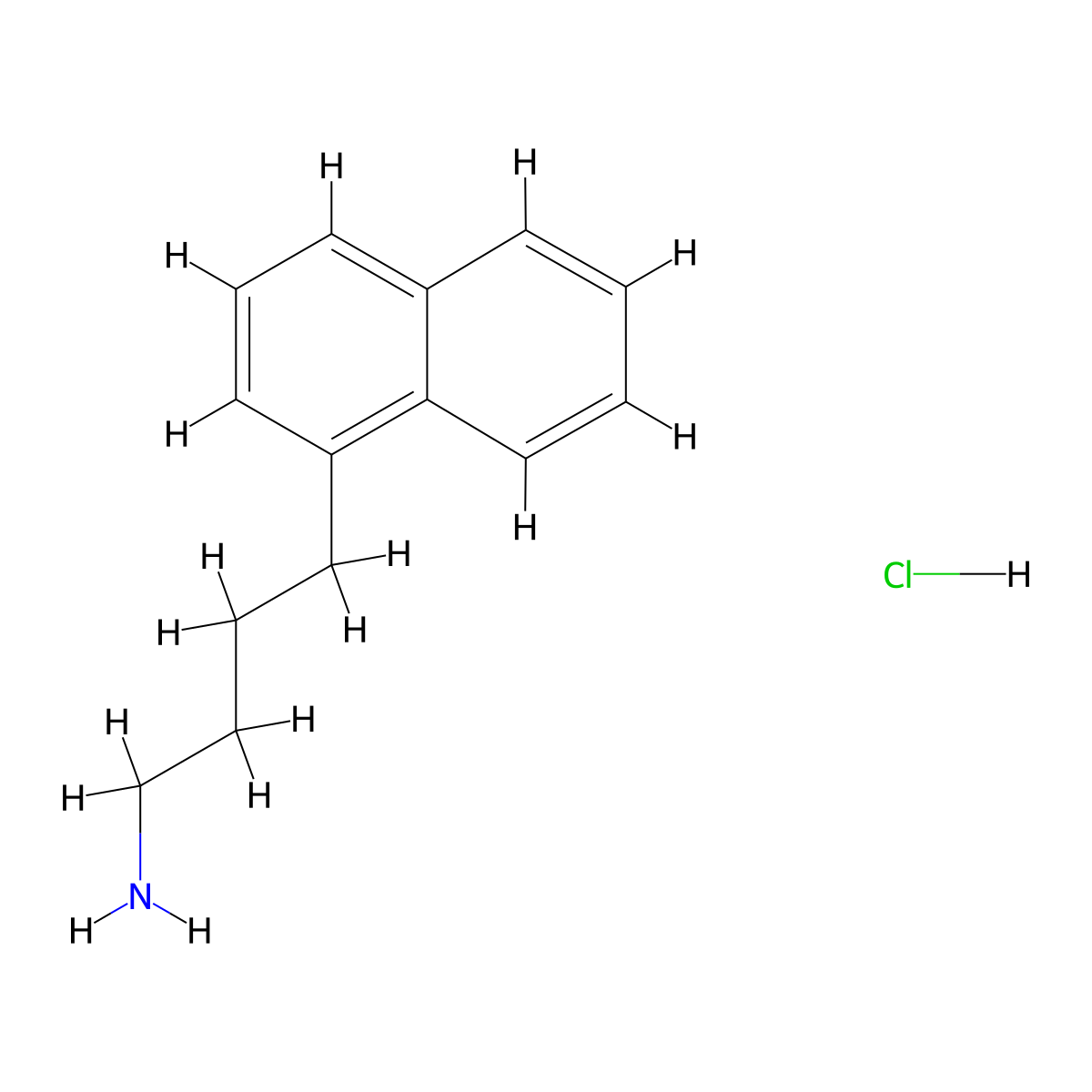 4-(Naphthalen-1-yl)butan-1-amine hydrochloride molecular structure, CAS 2897629-35-3