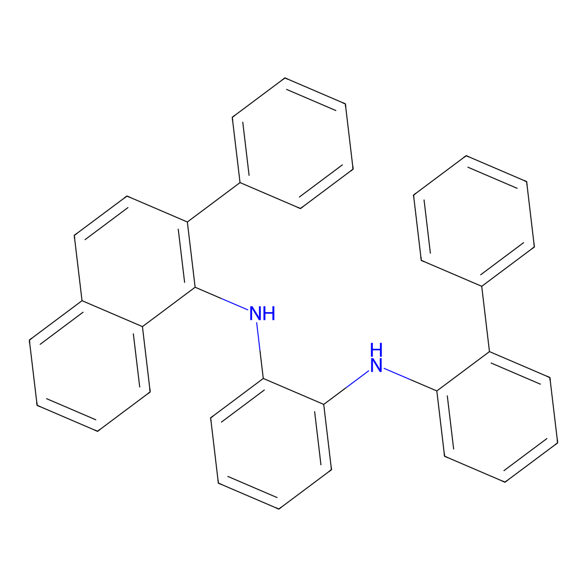 N1-([1,1'-Biphenyl]-2-yl)-N2-(2-phenylnaphthalen-1-yl)benzene-1,2-diamine molecular structure, CAS 2897656-97-0