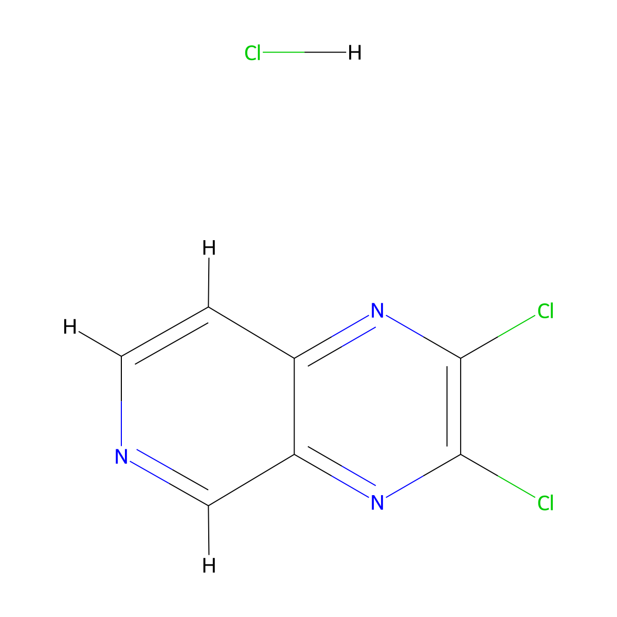 2,3-Dichloropyrido[3,4-b]pyrazine hydrochloride molecular structure, CAS 2897686-97-2