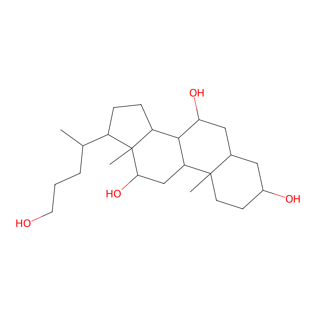 Petromyzonol molecular structure, CAS 28979-29-5