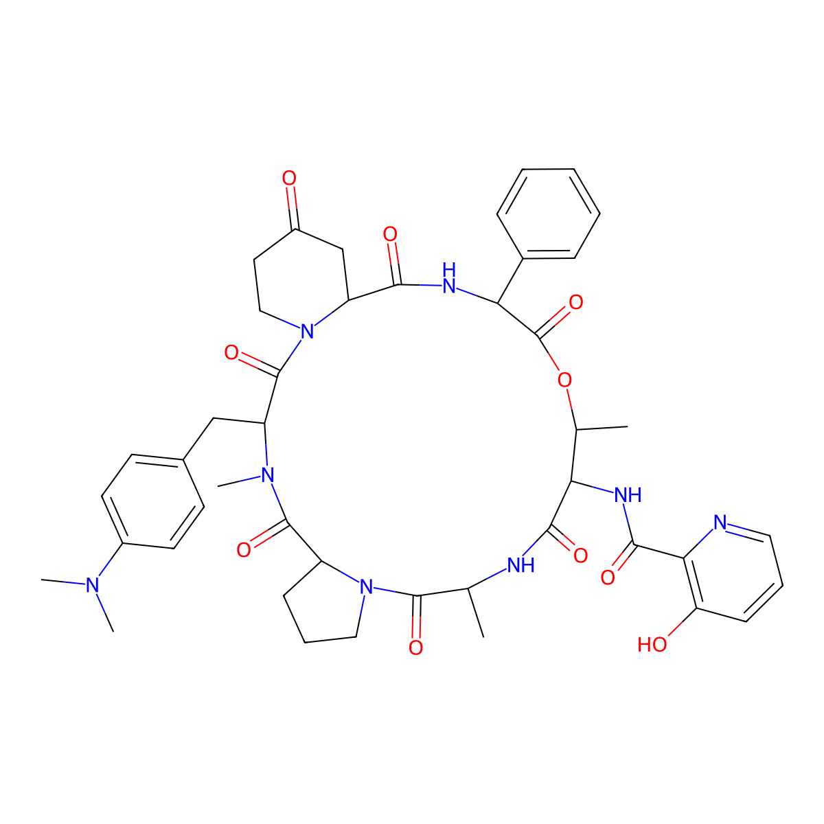 Pristinamycin IC molecular structure, CAS 28979-74-0