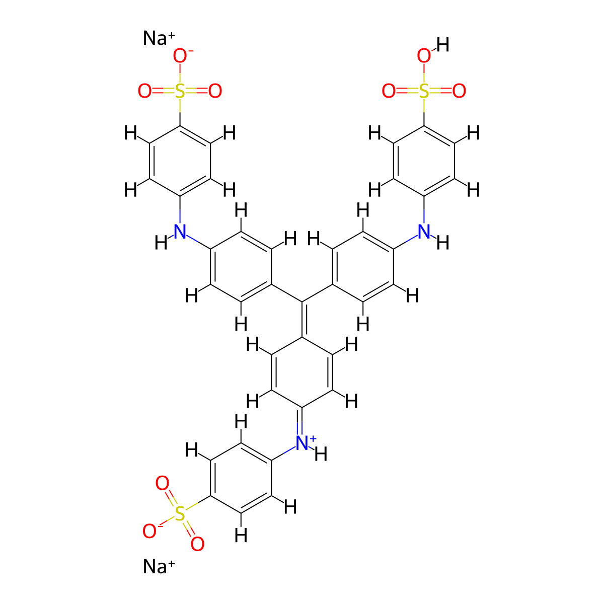 Methyl Blue molecular structure, CAS 28983-56-4
