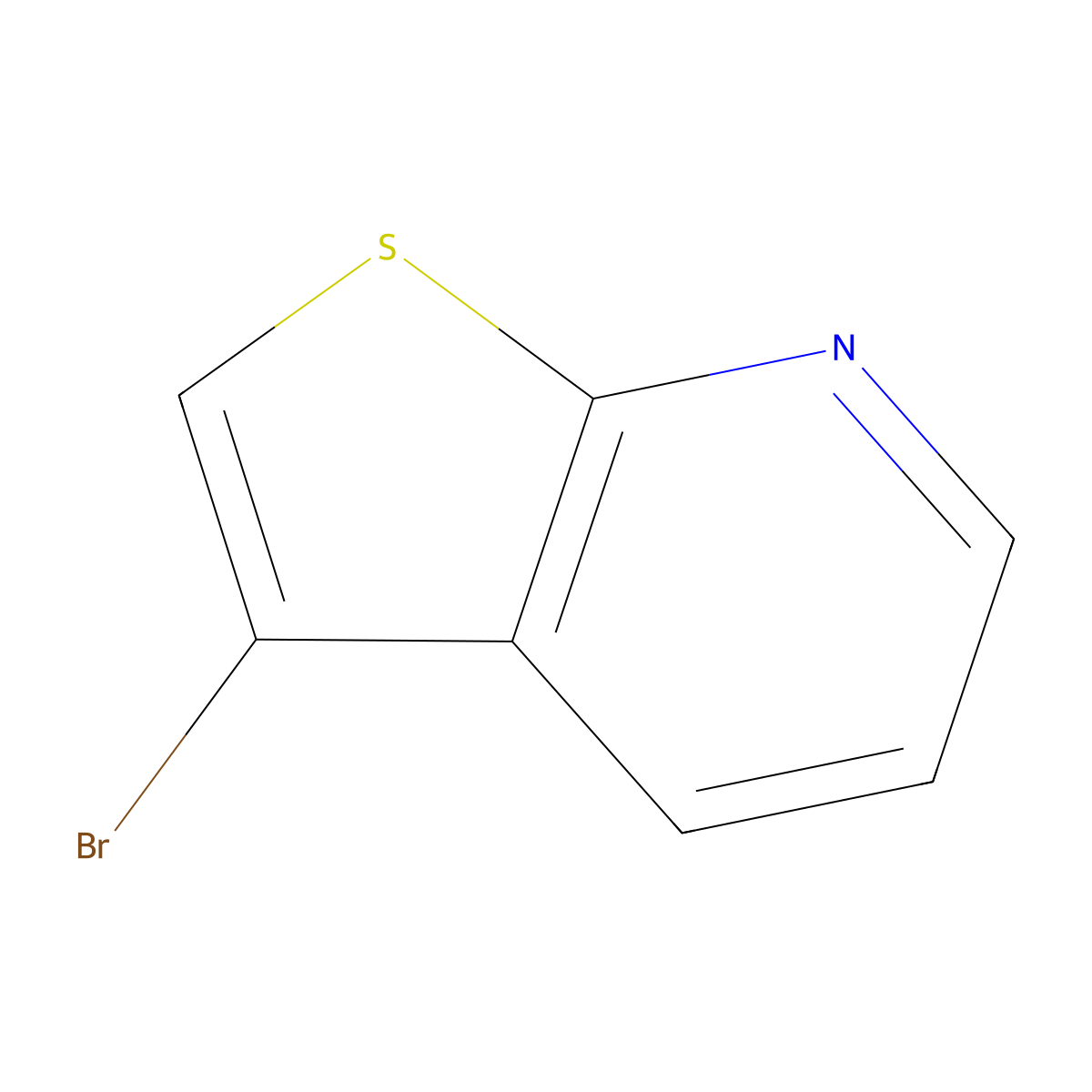 3-Bromothieno[2,3-b]pyridine molecular structure, CAS 28988-21-8