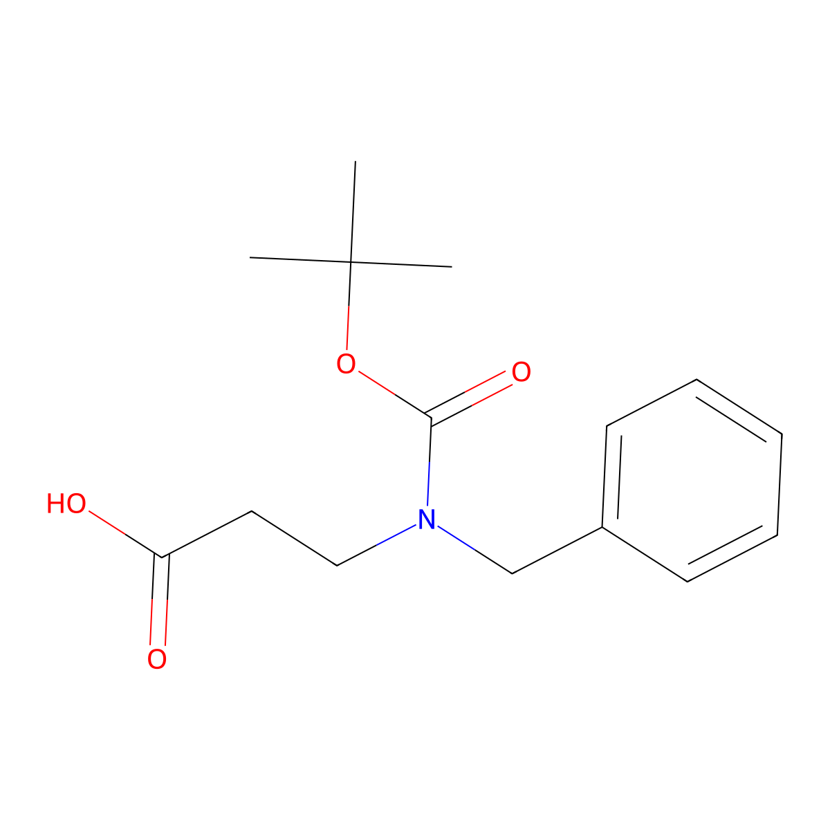 3-(Benzyl(tert-butoxycarbonyl)amino)propanoic acid molecular structure, CAS 289889-03-8
