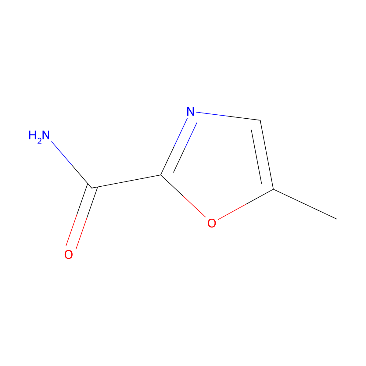 5-Methyloxazole-2-carboxamide molecular structure, CAS 28989-01-7