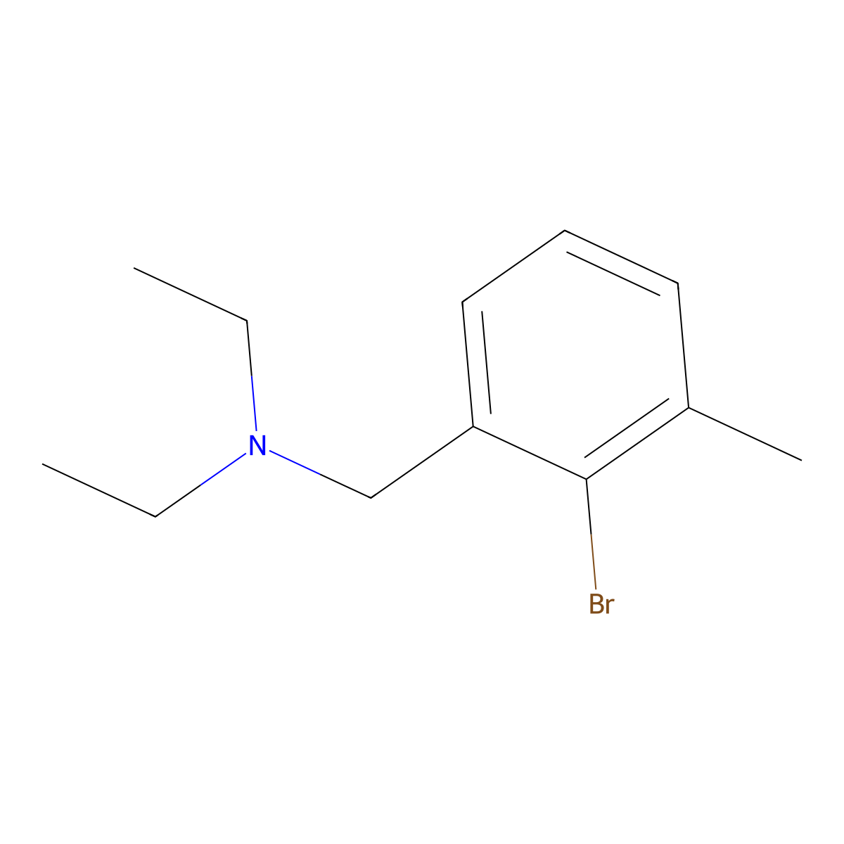 [(2-Bromo-3-methylphenyl)methyl]diethylamine molecular structure, CAS 289890-47-7