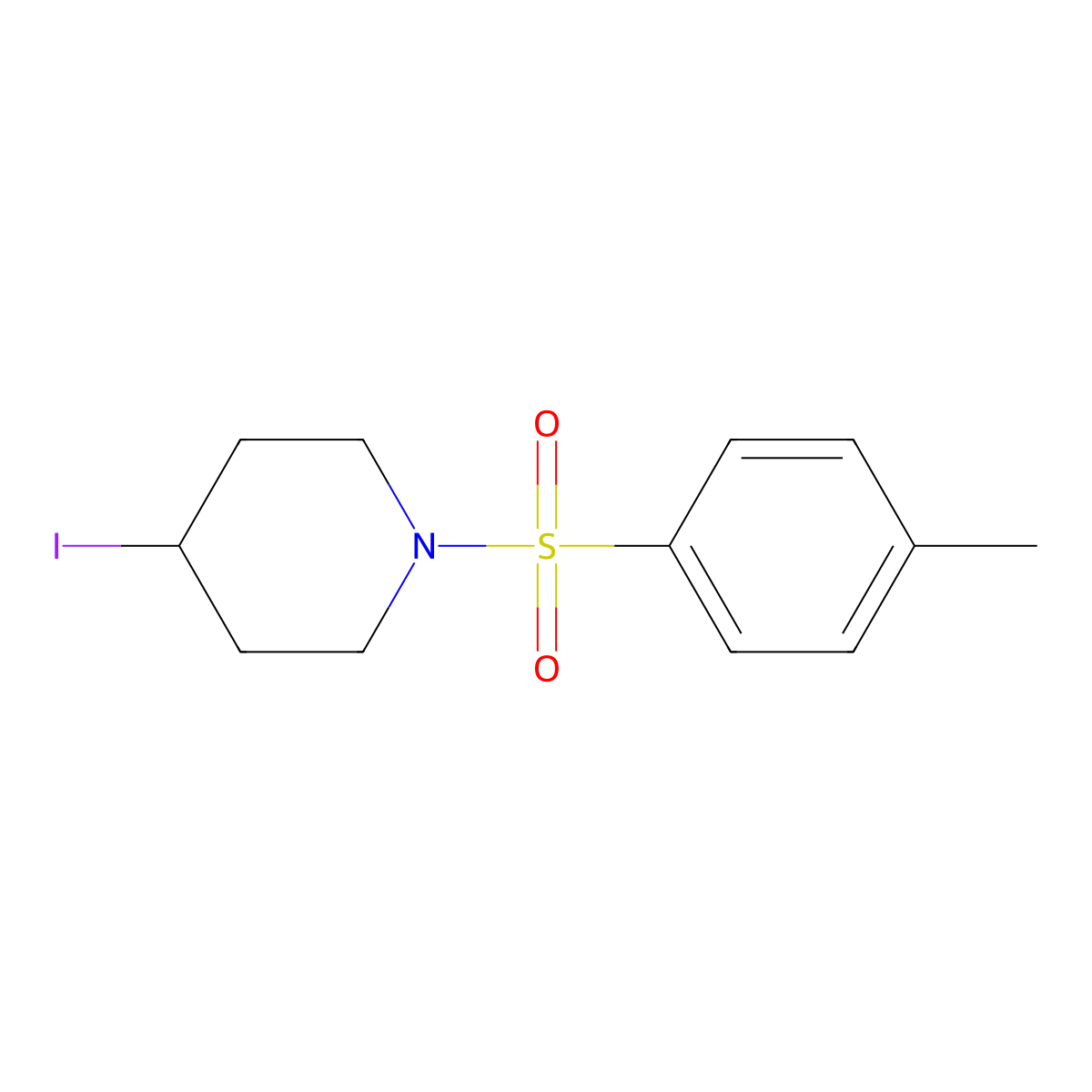 4-Iodo-1-tosylpiperidine molecular structure, CAS 289890-80-8