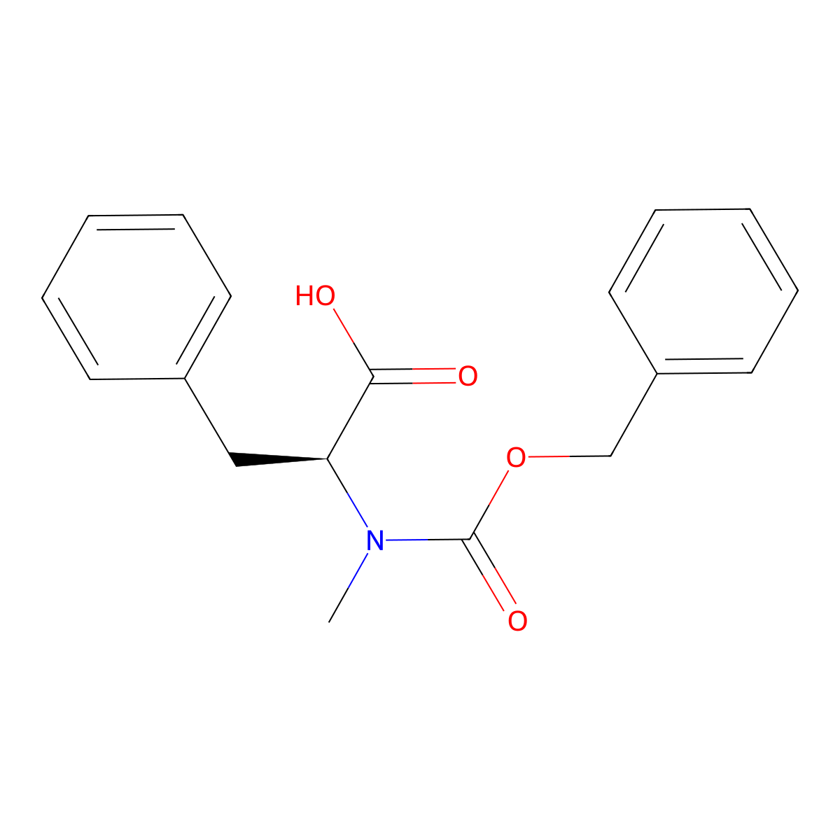Z-N-Me-Phe-OH molecular structure, CAS 2899-07-2