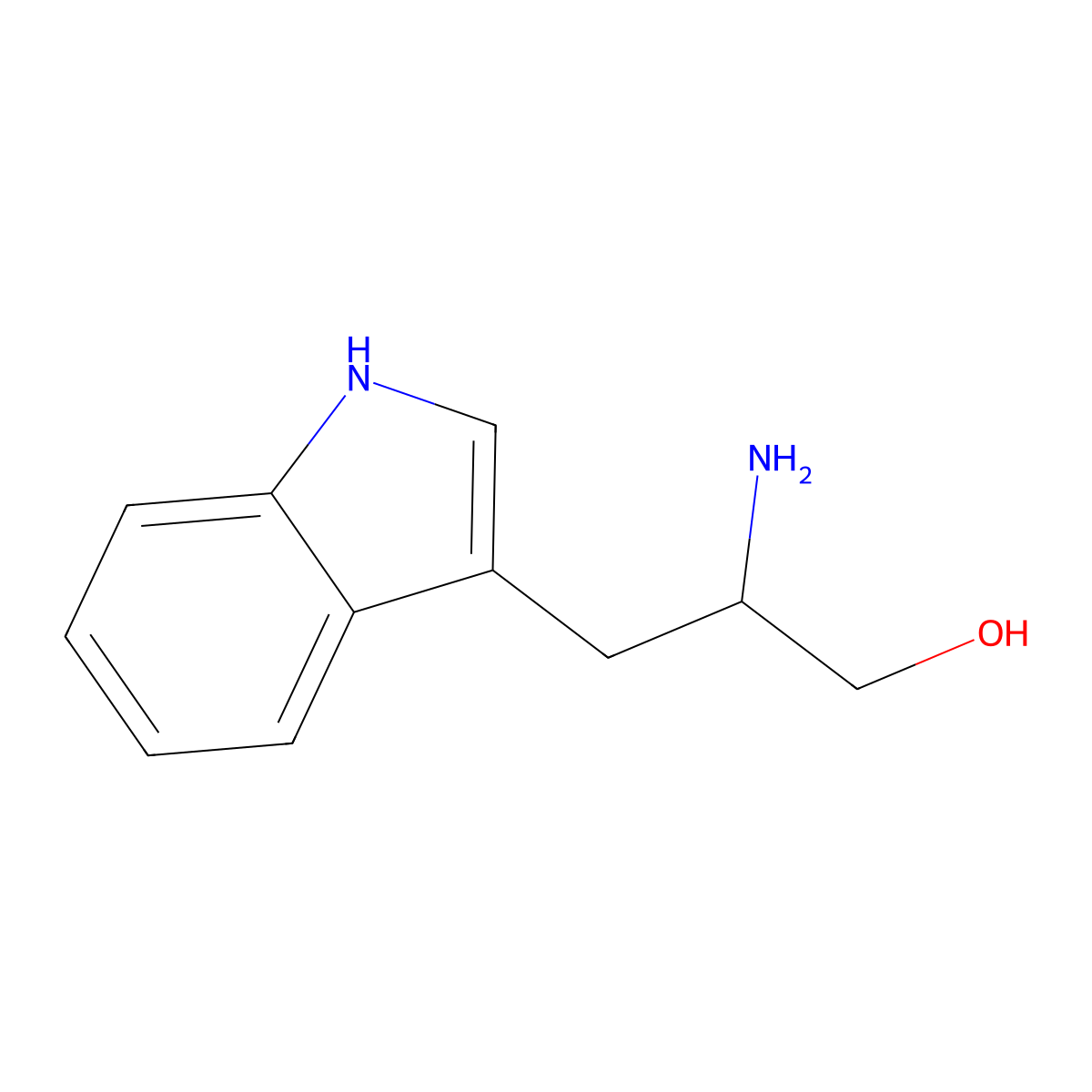 L-(-)-Tryptophanol molecular structure, CAS 2899-29-8