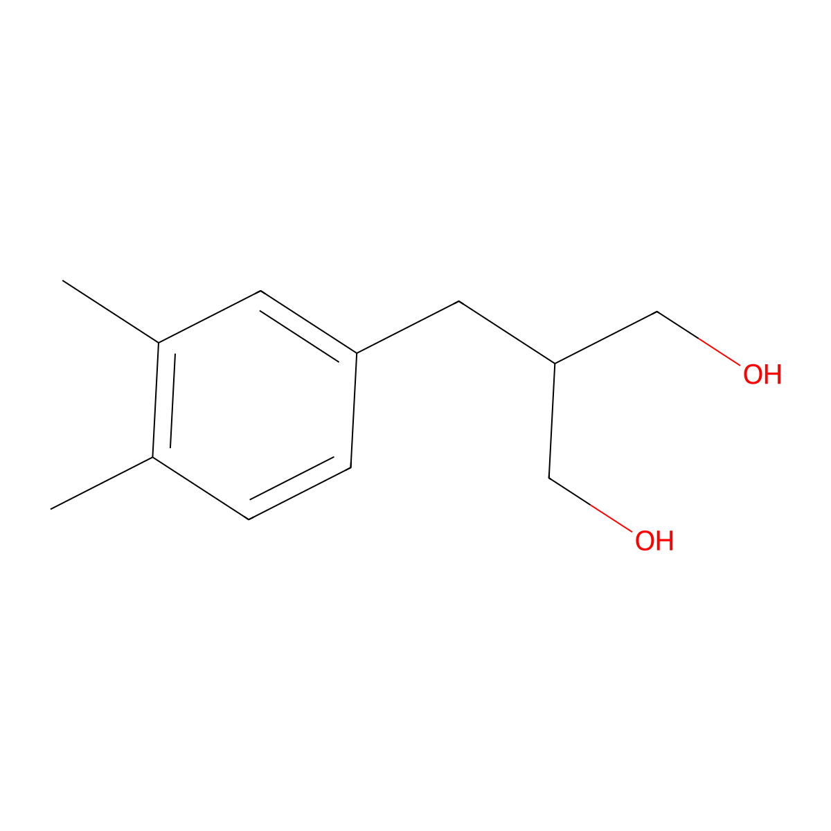 2-(3,4-Dimethylbenzyl)propane-1,3-diol molecular structure, CAS 289902-88-1