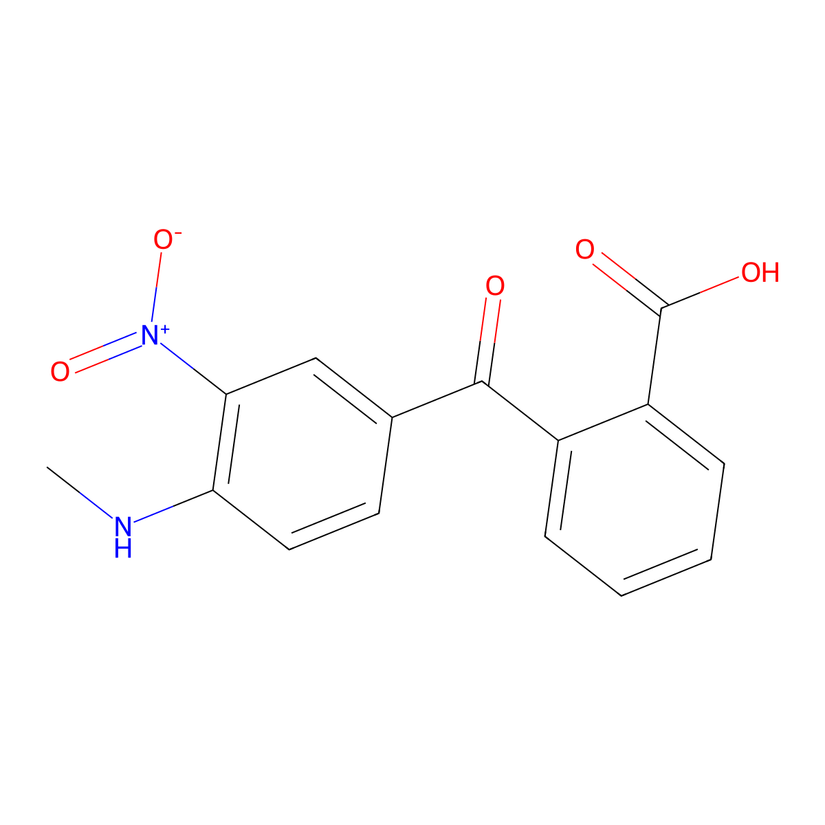 2-(4-(Methylamino)-3-nitrobenzoyl)benzoic acid molecular structure, CAS 289913-88-8