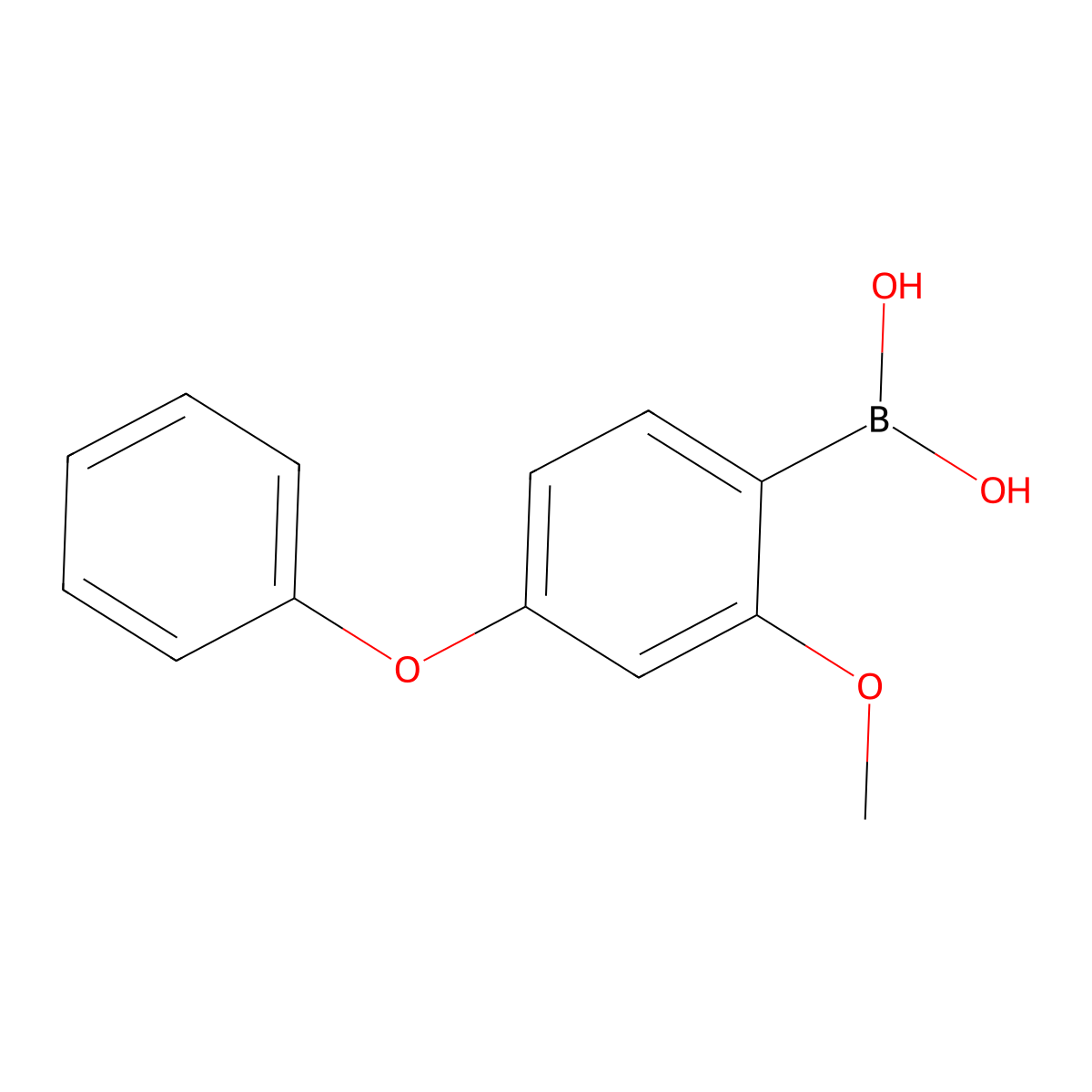 4-Phenoxy-2-methoxyphenylboronic acid molecular structure, CAS 2899272-11-6