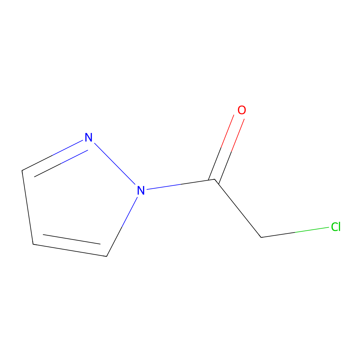 2-Chloro-1-pyrazol-1-yl-ethanone molecular structure, CAS 28998-74-5