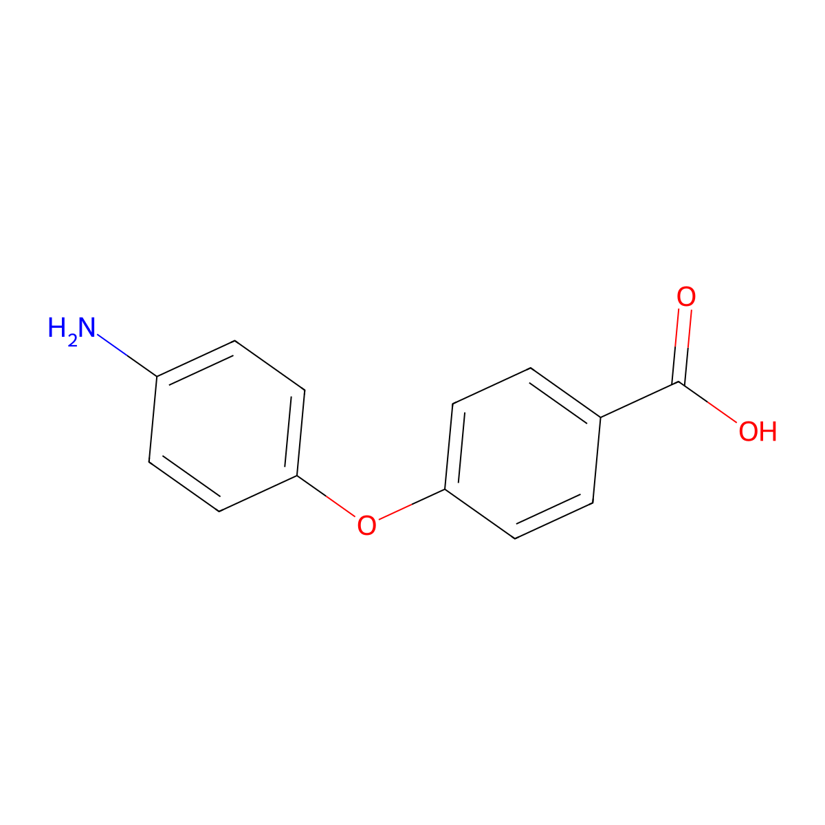 4-(4-Aminophenoxy)benzoic acid molecular structure, CAS 28999-69-1