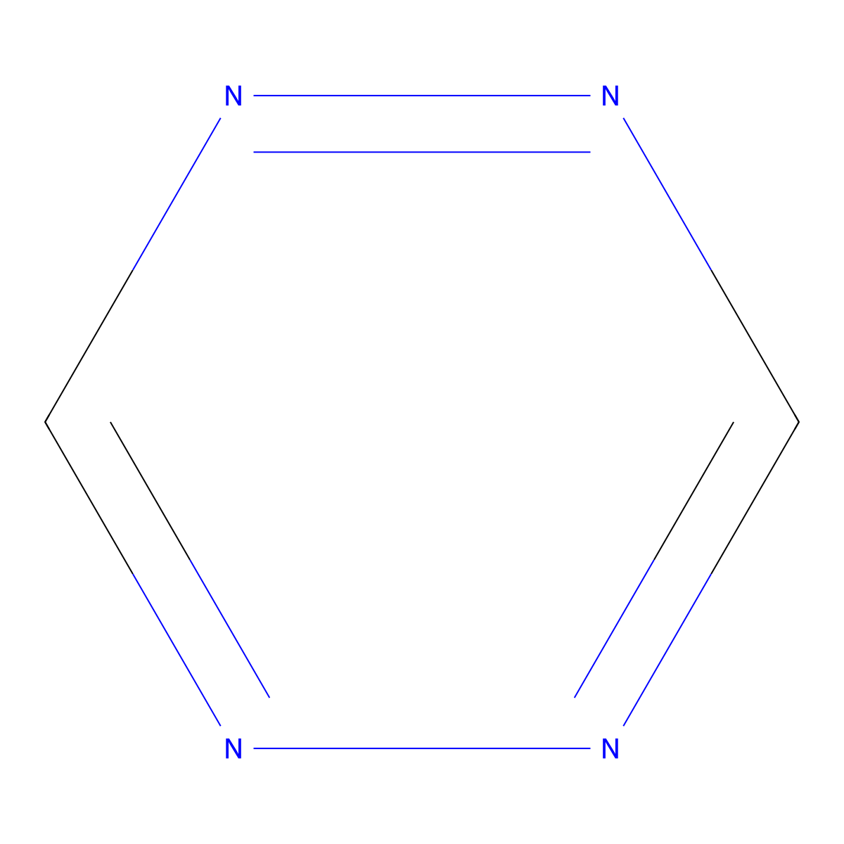 1,2,4,5-Tetrazine molecular structure, CAS 290-96-0