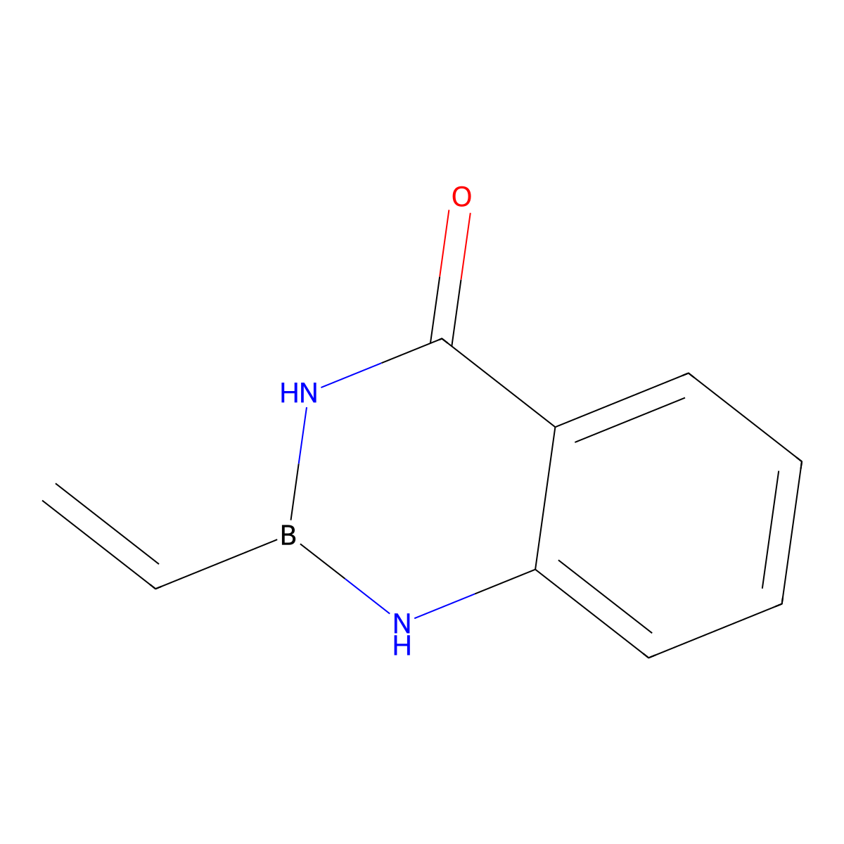 2-Vinyl-2,3-dihydrobenzo[D][1,3,2]diazaborinin-4(1H)-one molecular structure, CAS 2900296-63-9