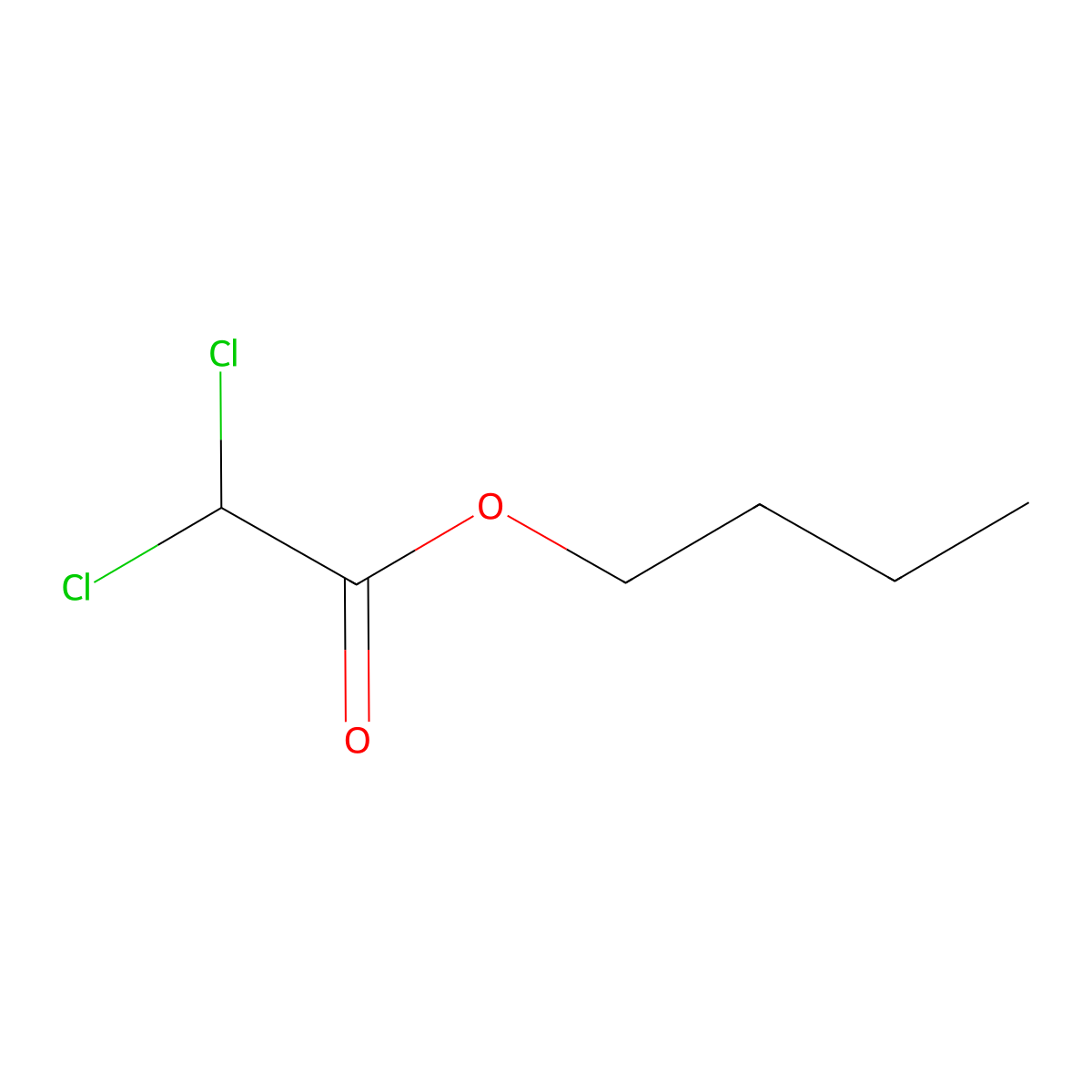 Butyl dichloroacetate molecular structure, CAS 29003-73-4