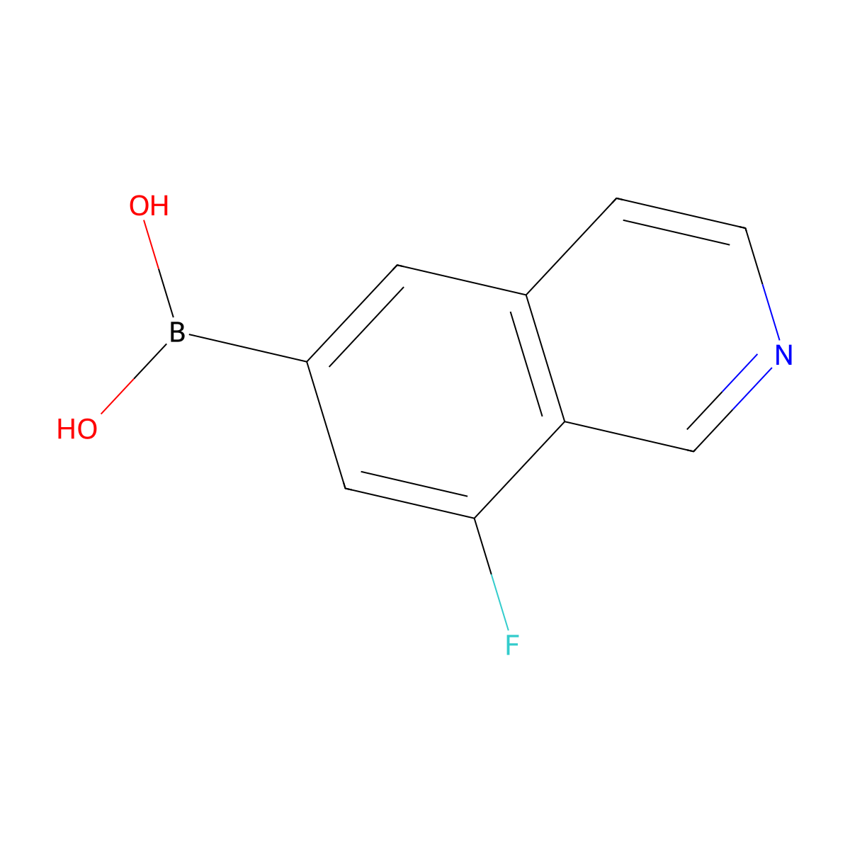 (8-Fluoroisoquinolin-6-yl)boronic acid molecular structure, CAS 2900337-12-2