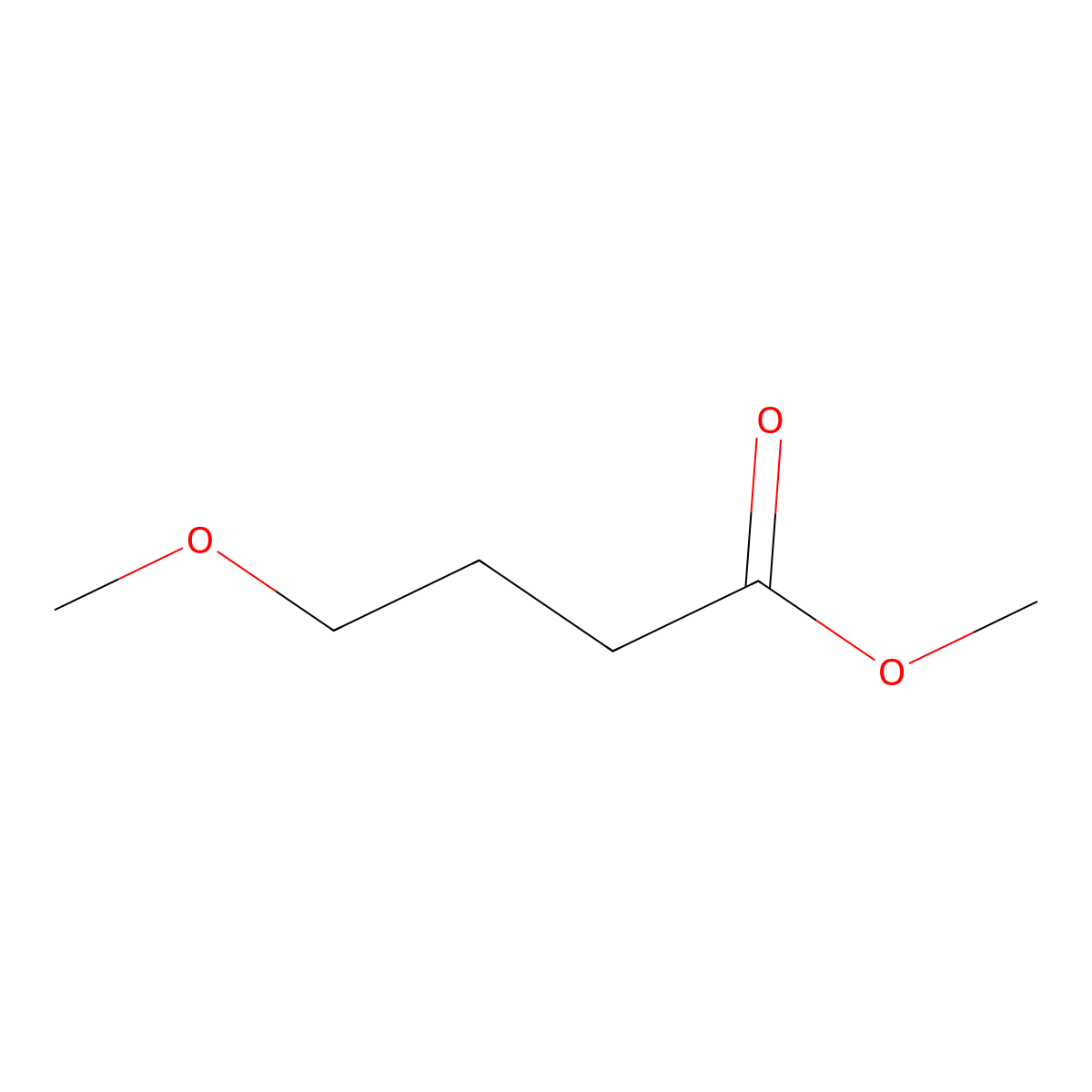 Methyl 4-methoxybutanoate molecular structure, CAS 29006-01-7