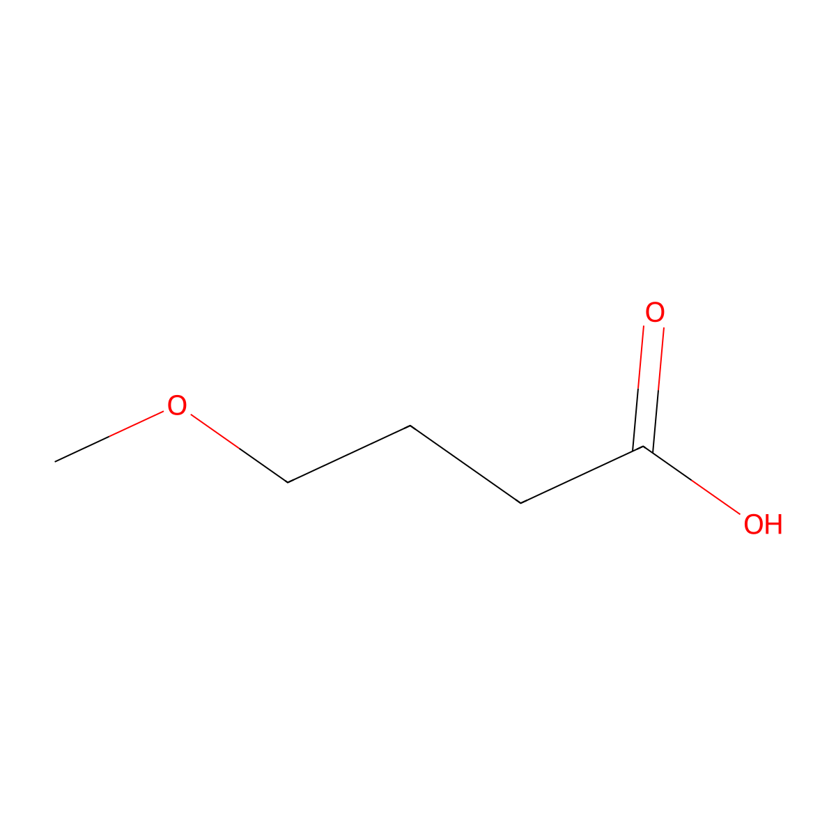 4-Methoxybutyric acid molecular structure, CAS 29006-02-8