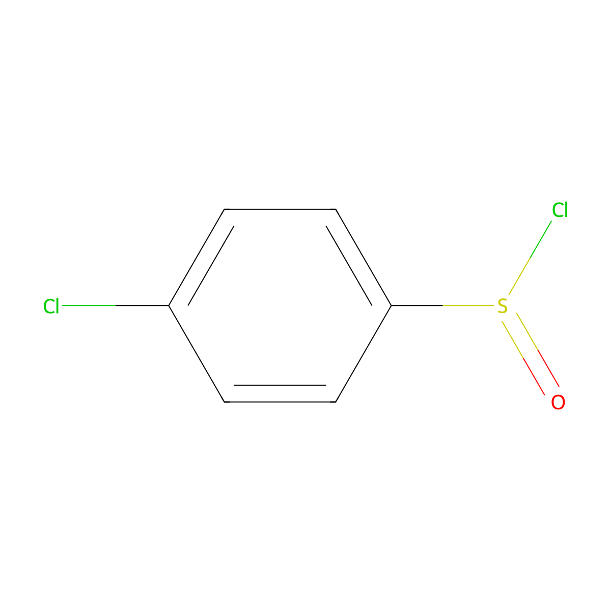 Benzenesulfinyl chloride, 4-chloro- molecular structure, CAS 2901-92-0