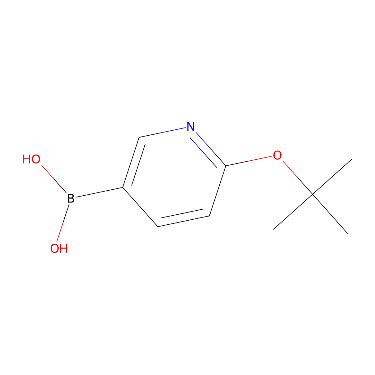 [6-(Tert-butoxy)pyridin-3-yl]boronic acid molecular structure, CAS 2901034-25-9