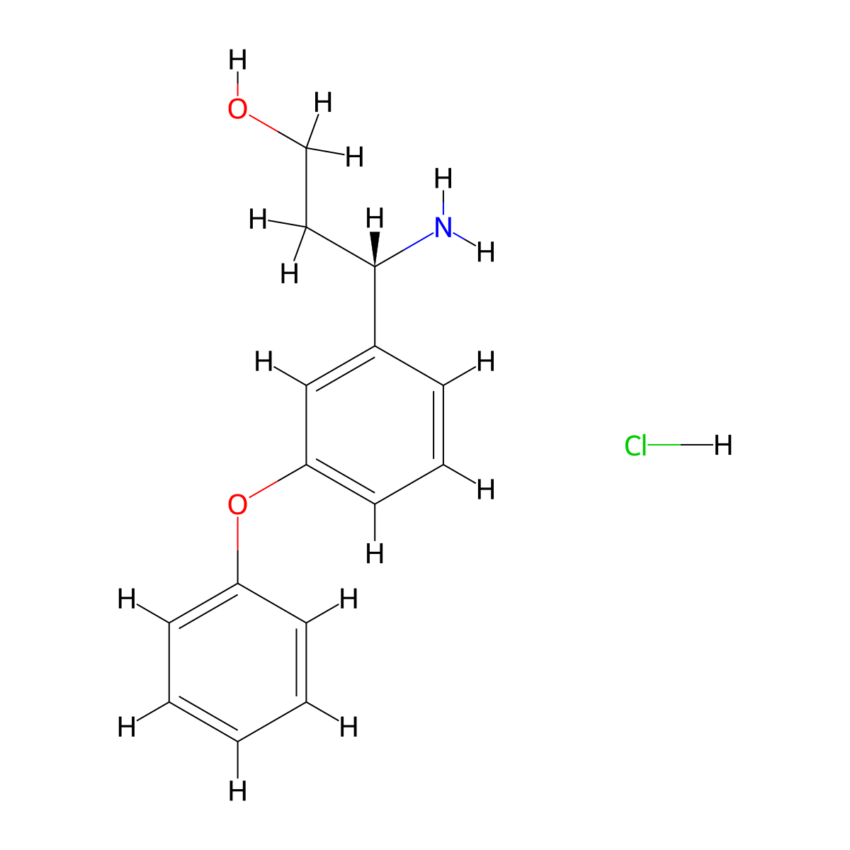 (3S)-3-amino-3-(3-phenoxyphenyl)propan-1-ol hydrochloride molecular structure, CAS 2901043-00-1