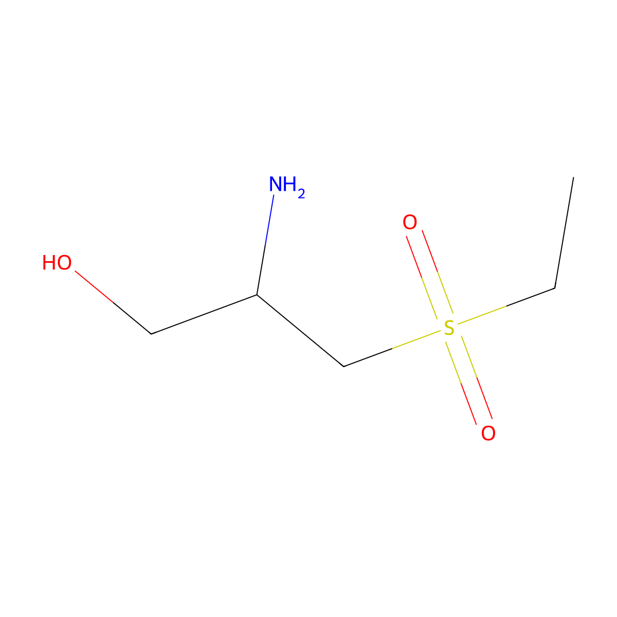 (2S)-2-amino-3-(ethanesulfonyl)propan-1-ol molecular structure, CAS 2901043-68-1
