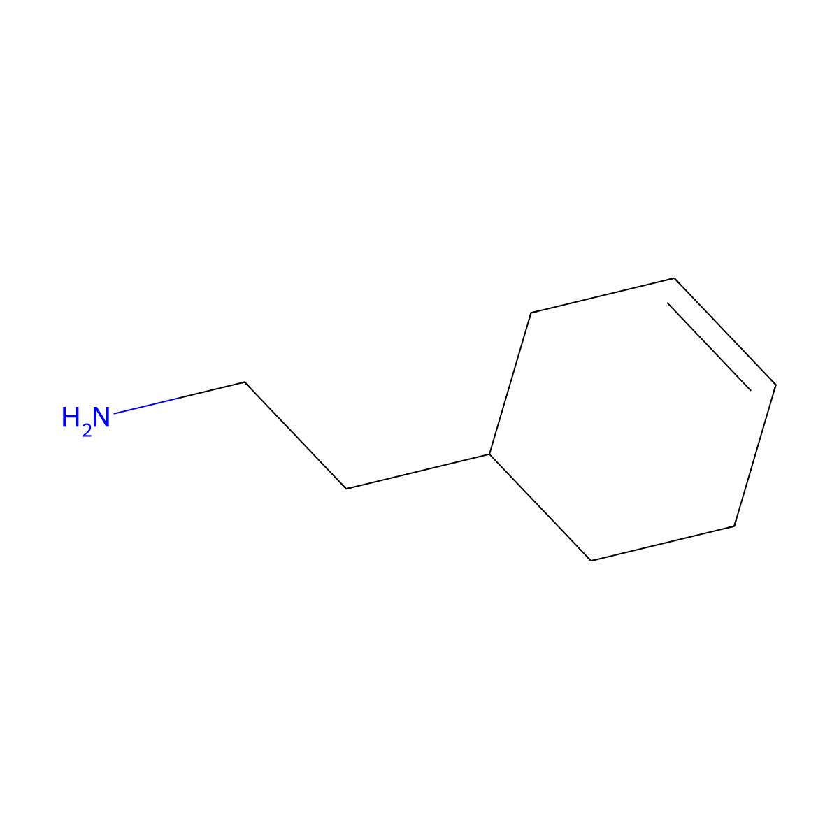 2-[(1S)-cyclohex-3-en-1-yl]ethan-1-amine molecular structure, CAS 2901043-70-5