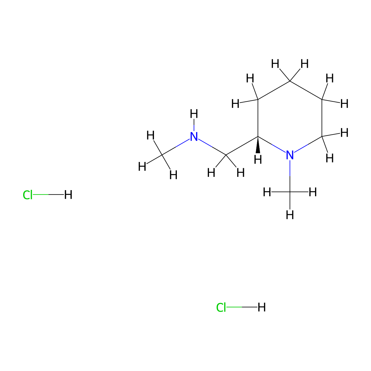 methyl({[(2S)-1-methylpiperidin-2-yl]methyl})amine dihydrochloride molecular structure, CAS 2901044-23-1