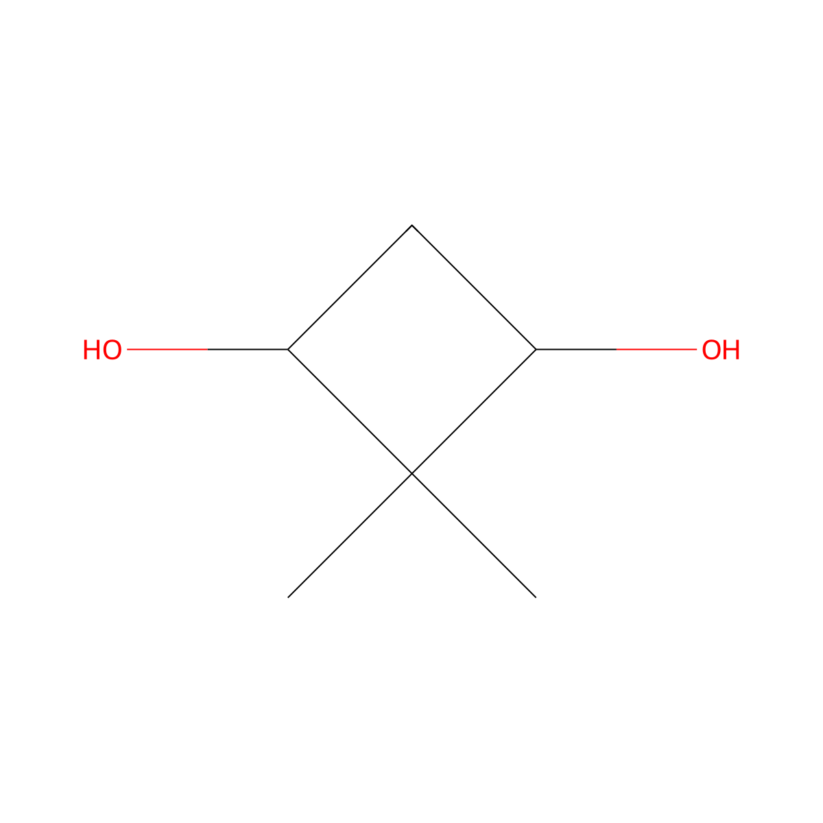 (1R,3S)-2,2-dimethylcyclobutane-1,3-diol, cis molecular structure, CAS 2901044-43-5