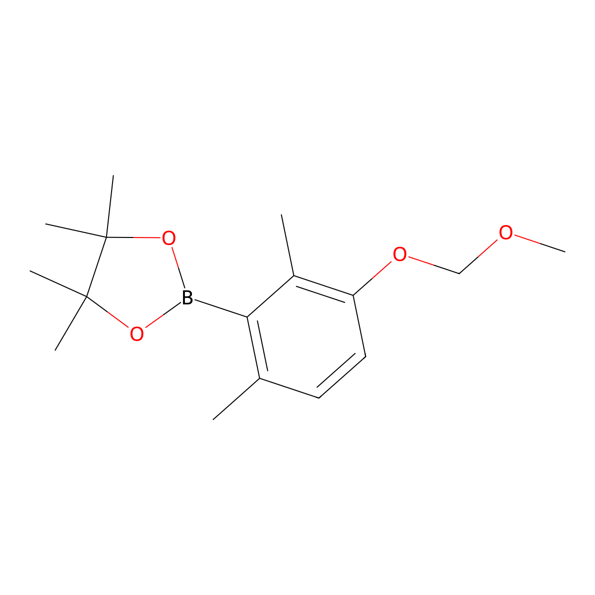 2-(3-(Methoxymethoxy)-2,6-dimethylphenyl)-4,4,5,5-tetramethyl-1,3,2-dioxaborolane molecular structure, CAS 2901059-97-8
