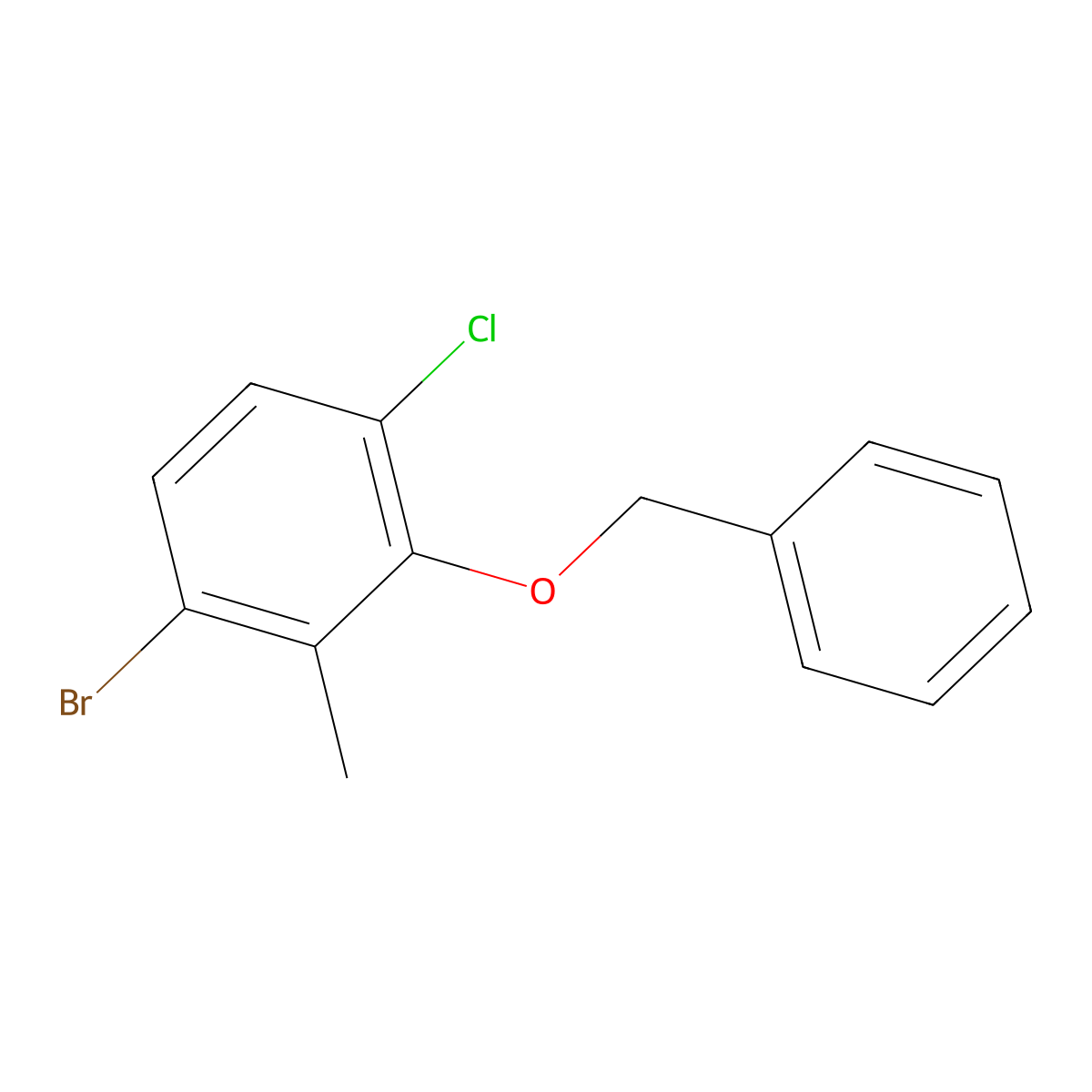 2-(BenZyloxy)-4-bromo-1-chloro-3-methylbenZene molecular structure, CAS 2901065-26-5