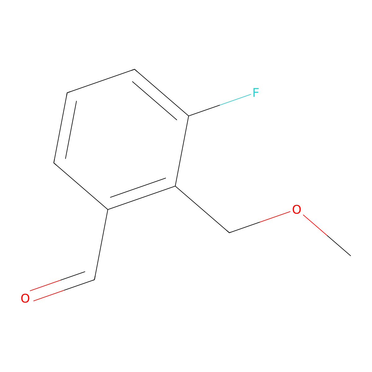 3-Fluoro-2-(methoxymethyl)benZaldehyde molecular structure, CAS 2901065-34-5