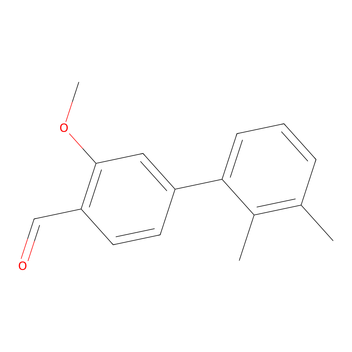 3-Methoxy-2',3'-dimethyl-[1,1'-biphenyl]-4-carbaldehyde molecular structure, CAS 2901065-39-0