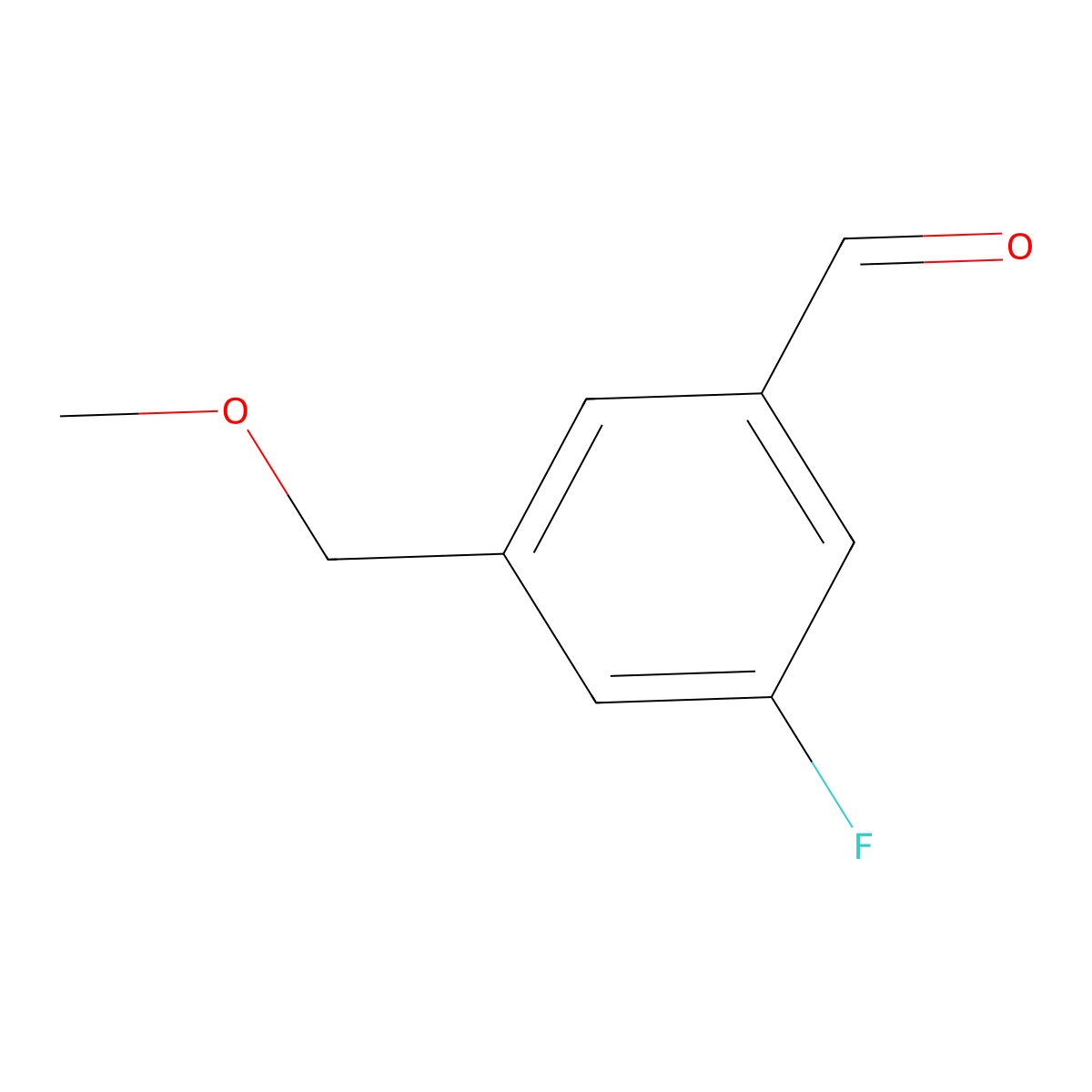 3-Fluoro-5-(methoxymethyl)benZaldehyde molecular structure, CAS 2901065-50-5