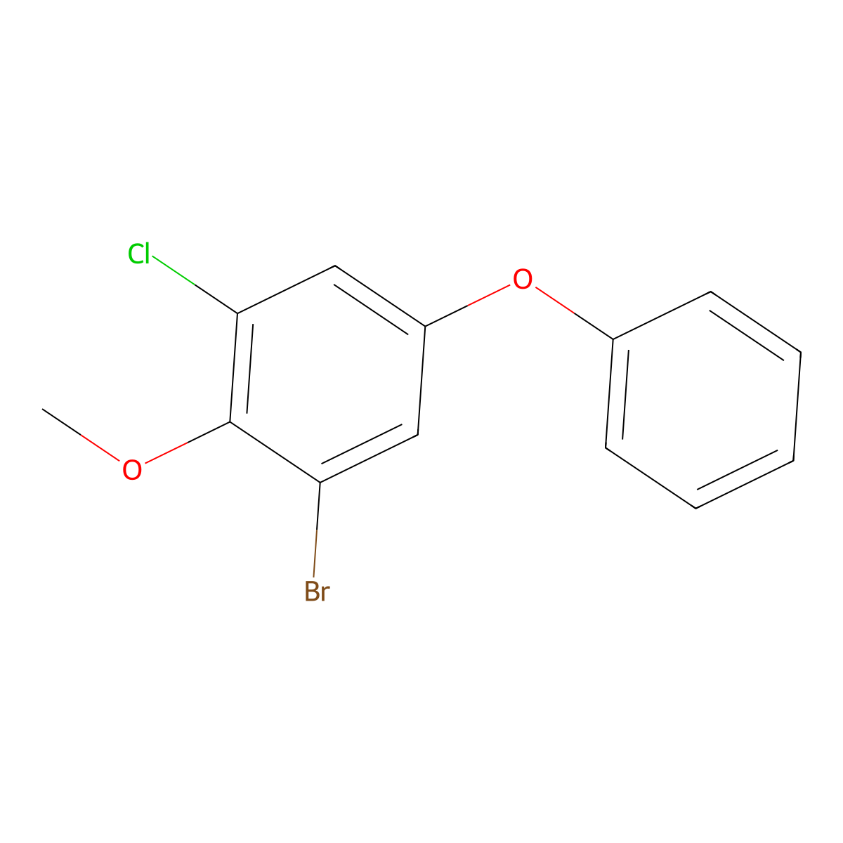 1-Bromo-3-chloro-2-methoxy-5-phenoxybenZene molecular structure, CAS 2901065-84-5