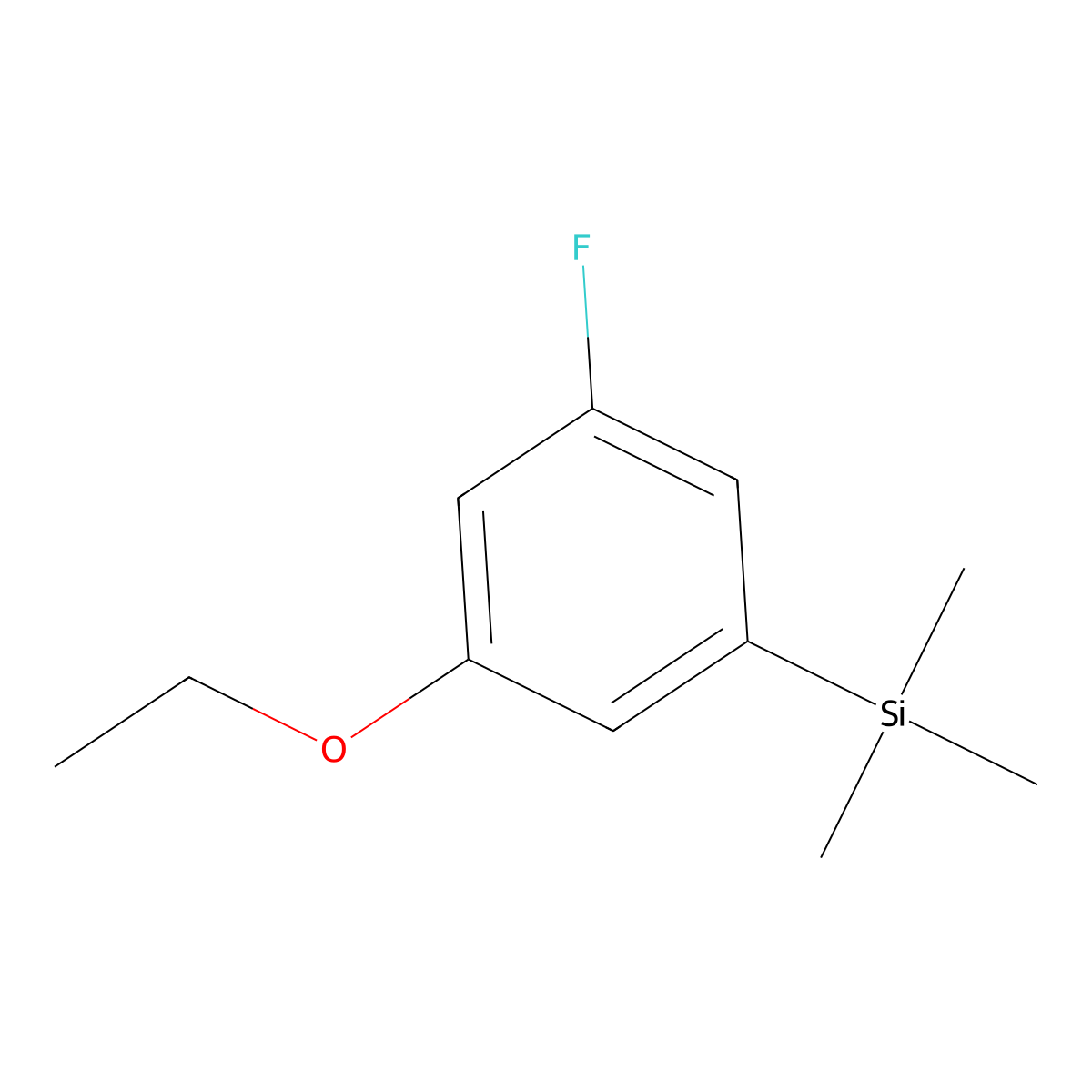 (3-Ethoxy-5-fluorophenyl)trimethylsilane molecular structure, CAS 2901066-01-9