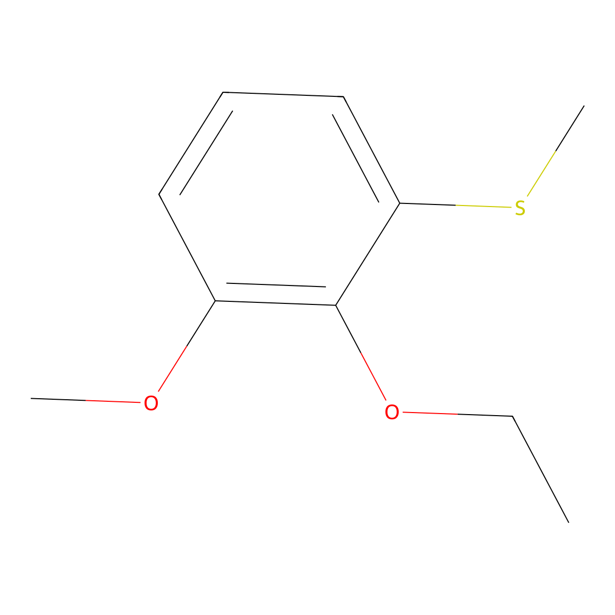(2-Ethoxy-3-methoxyphenyl)(methyl)sulfane molecular structure, CAS 2901066-05-3