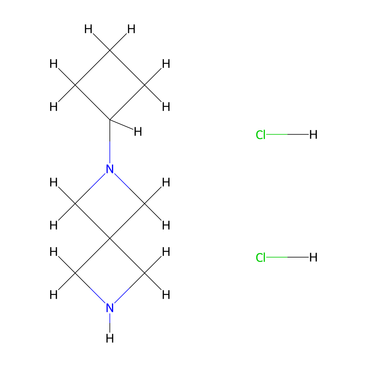 2-Cyclobutyl-2,6-diazaspiro[3.3]heptane dihydrochloride molecular structure, CAS 2901066-11-1