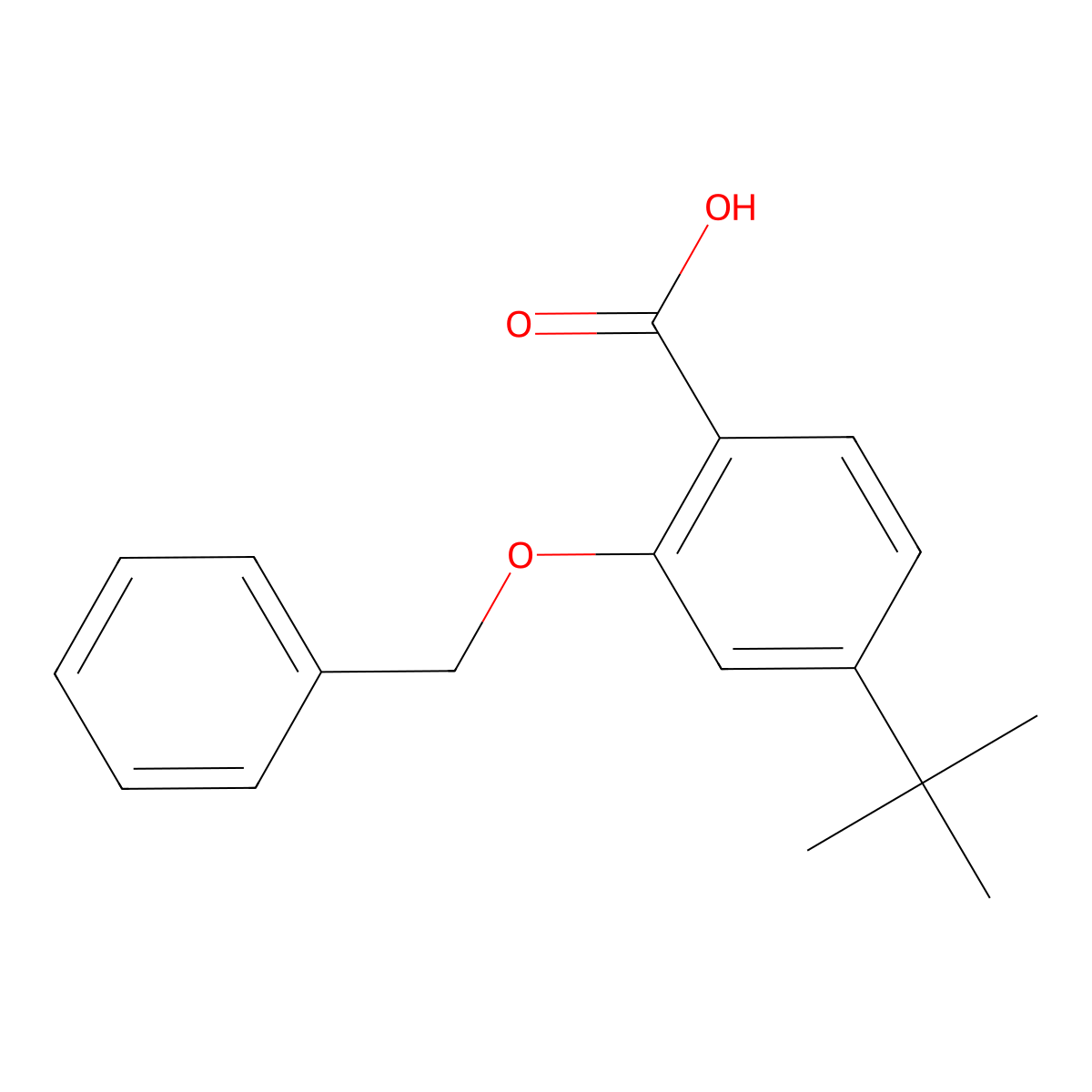 2-(Benzyloxy)-4-(tert-butyl)benzoic acid molecular structure, CAS 2901066-30-4