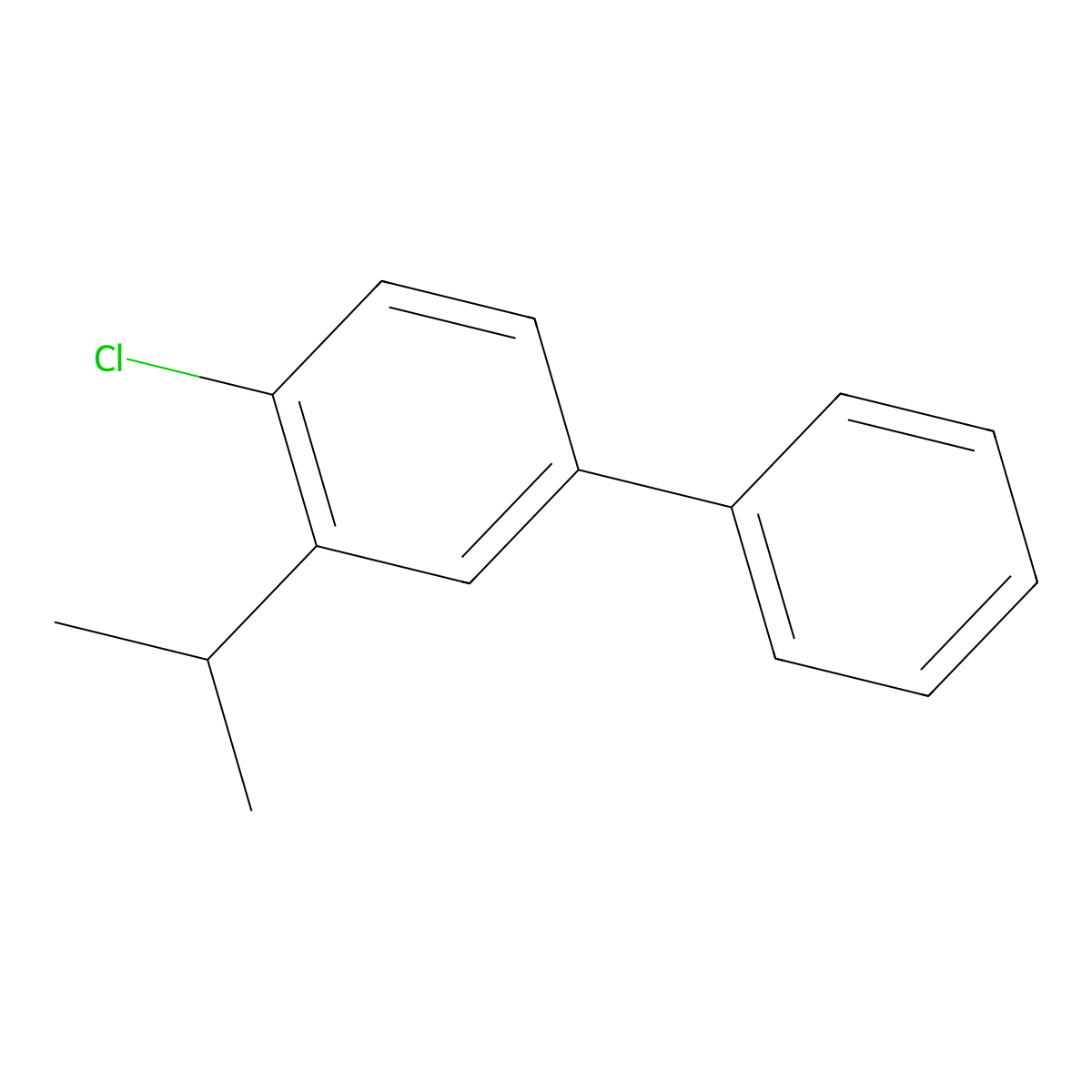4-Chloro-3-isopropyl-1,1'-biphenyl molecular structure, CAS 2901066-32-6