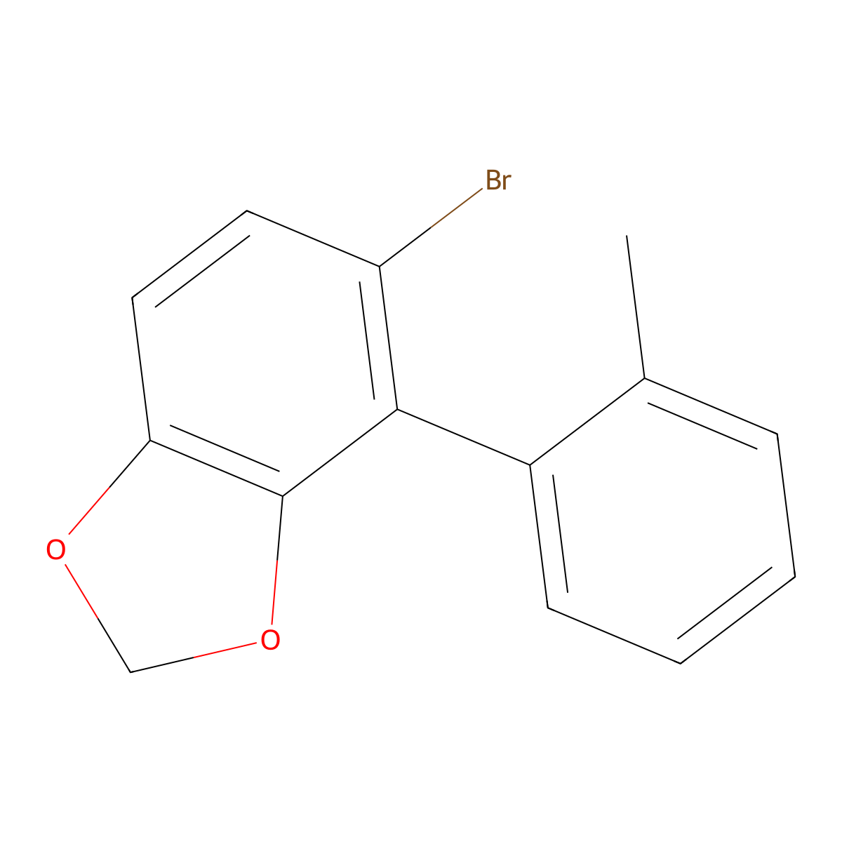 5-Bromo-4-(o-tolyl)benZo[d][1,3]dioxole molecular structure, CAS 2901066-34-8