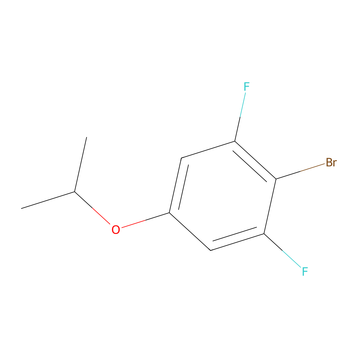 2-Bromo-1,3-difluoro-5-isopropoxybenZene molecular structure, CAS 2901066-51-9
