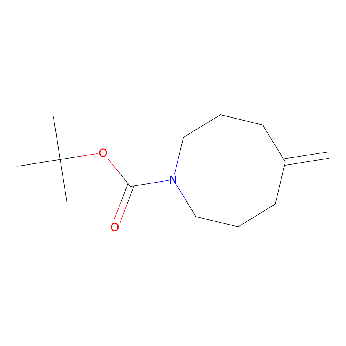 Tert-butyl 5-methylideneazocane-1-carboxylate molecular structure, CAS 2901066-53-1