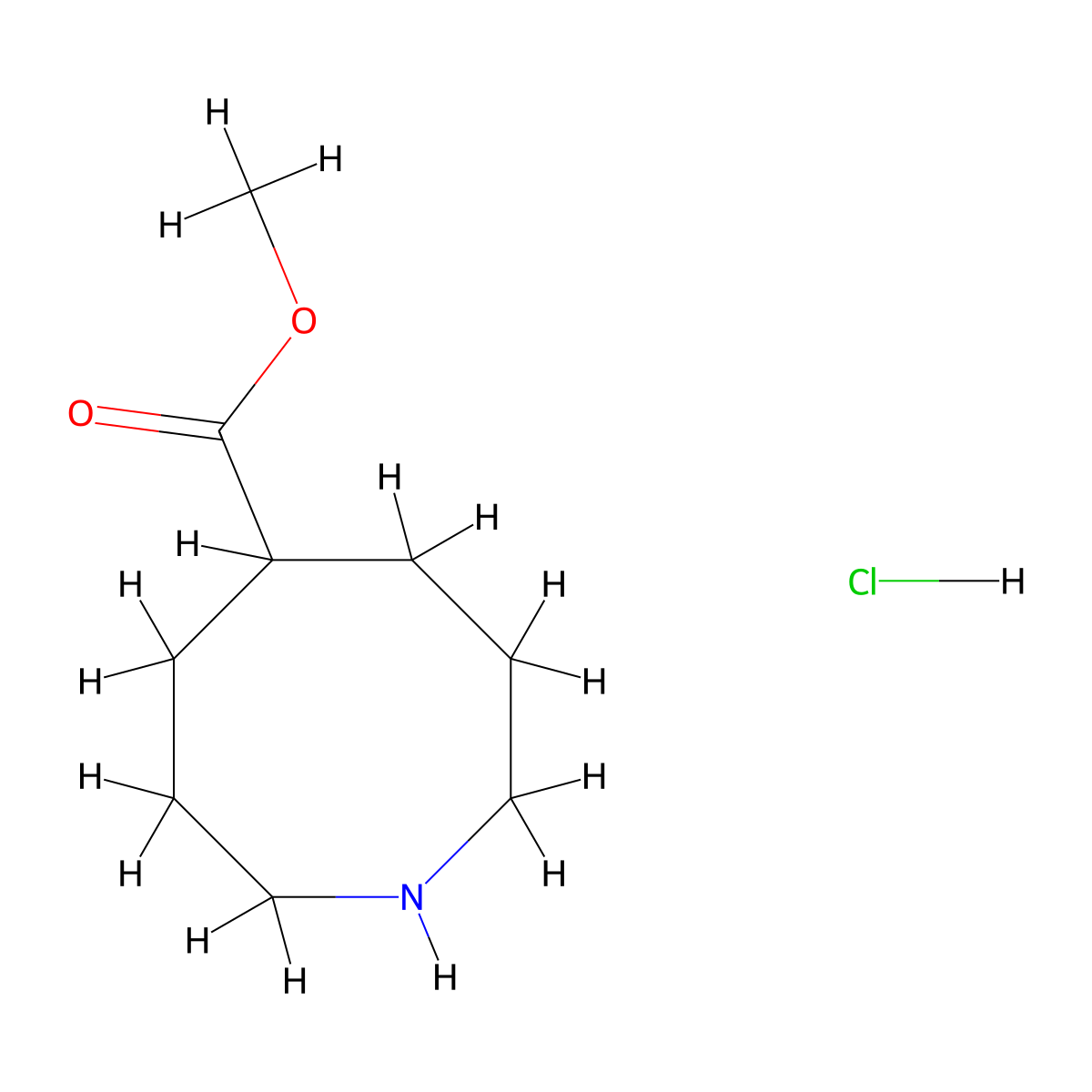 Methyl azocane-5-carboxylate hydrochloride molecular structure, CAS 2901066-97-3
