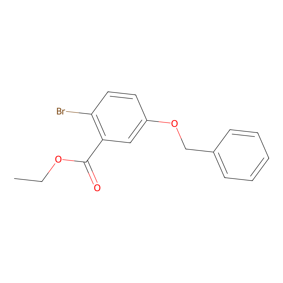 Ethyl 5-(benzyloxy)-2-bromobenzoate molecular structure, CAS 2901081-60-3